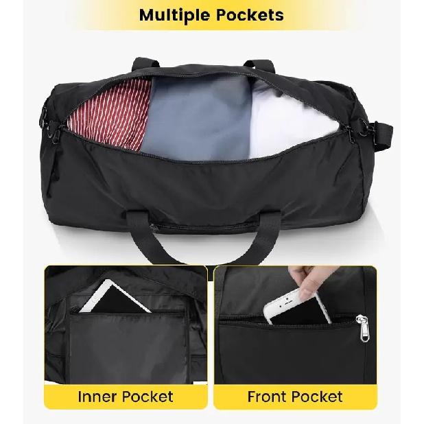 Vorspack Duffel Bag 20-24-28 Inches Foldable Gym Bag for Men Women Duffle Bag Lightweight with Inner Pocket for Travel Sports