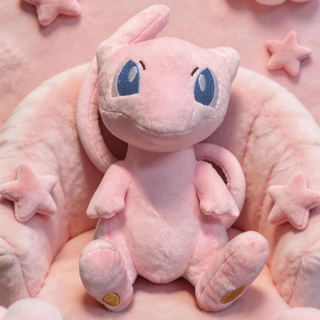 Pokemon Mew Plush Doll Kawaii Cartoon Go dex Mew Plush Toys Soft Stuffed Kawaii Anime Doll Pillow Birthday Gift For Kids