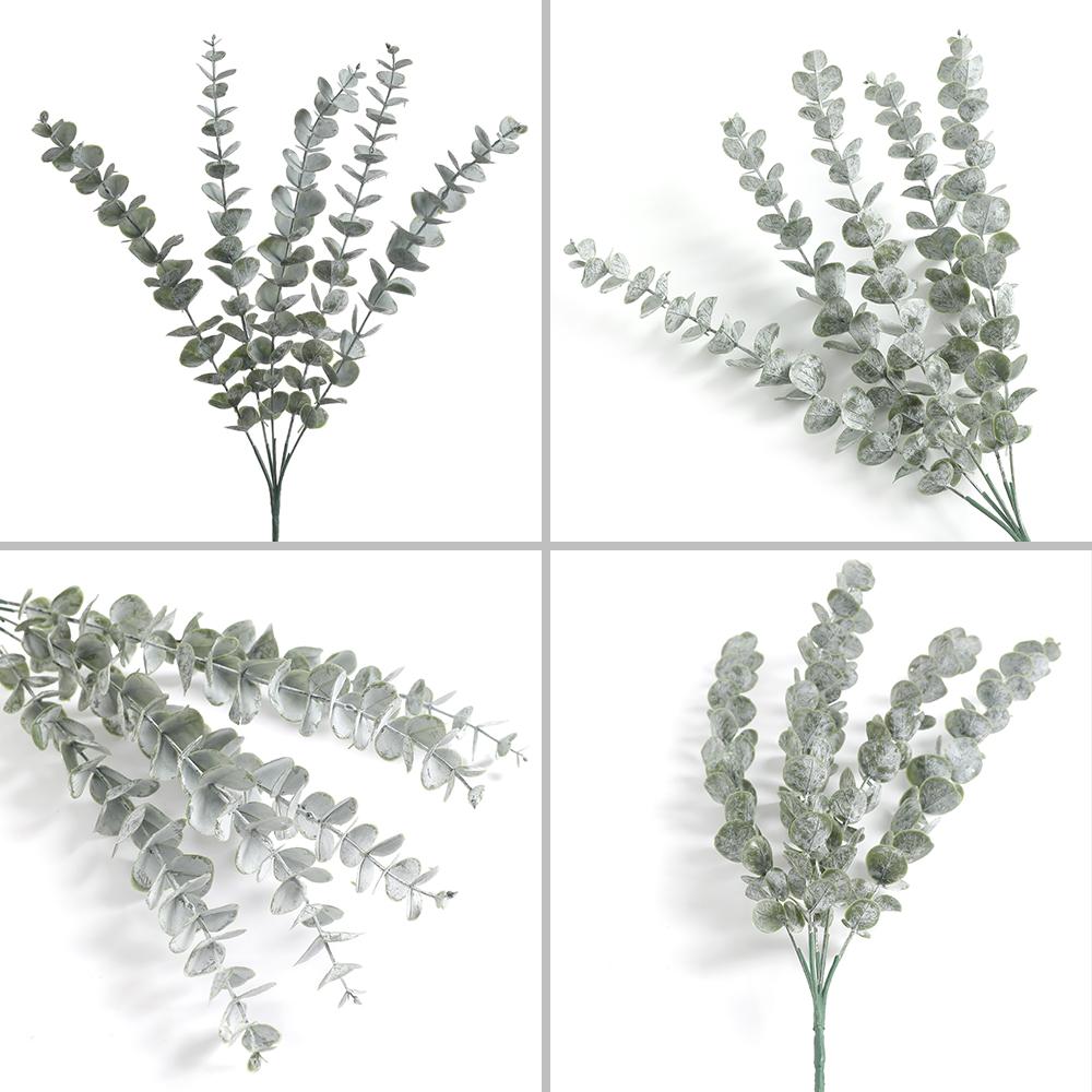 1Pcs Eucalyptus Stems Artificial Eucalyptus Leaves Green Plant Real Touch Flowers for Home Decor Wedding Bouquet Vase Decoration