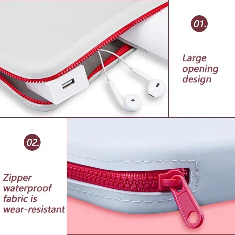 Große Kapazität, quadratische Silikon-Kosmetik-Aufbewahrungstasche, Reise-Make-up-Pinselhalter, tragbare digitale Aufbewahrungstasche, wasserdichter Organizer