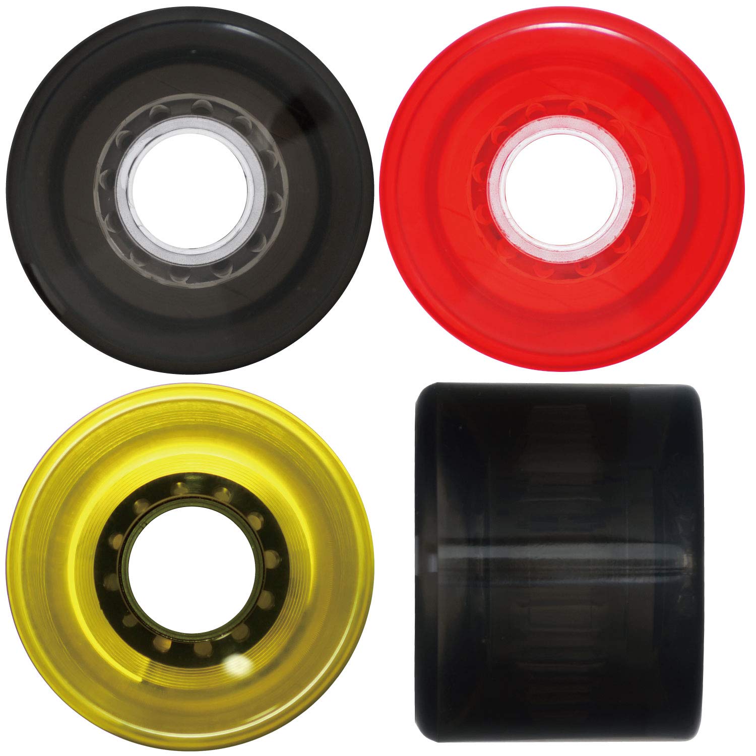 

OMG! Skateboard Soft Wheels 78A 60mm Clear Black Surf Skate 60mm x 39mm чёрный