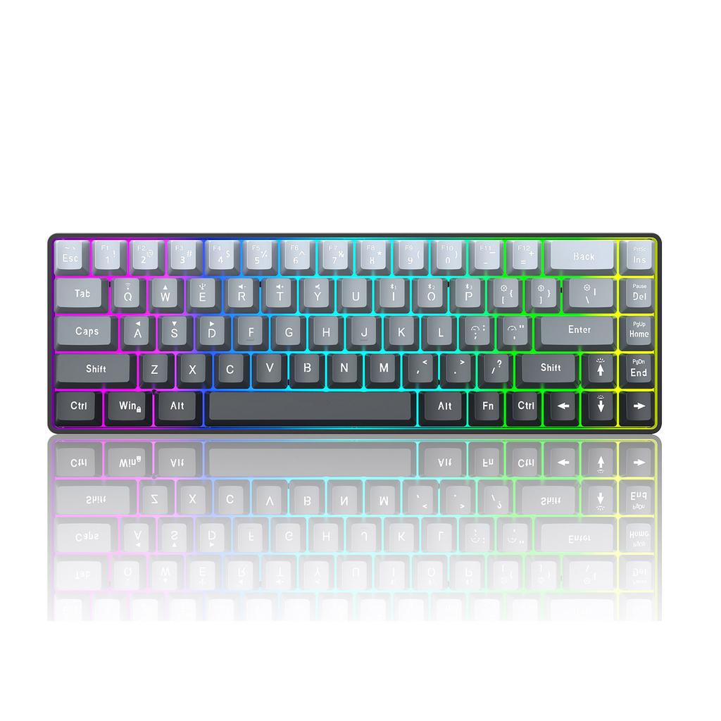 V200 68 Key RGB Gaming Keyboard with 3 Mode Connectivity Compatible for Multiple Devices