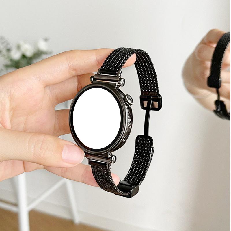 18mm Metalowy Pasek Kompatybilny z Huawei Watch GT5 GT4 41mm/GT5pro 42mm Luksusowy Damski Pasek do Huawei Watch 5 42mm