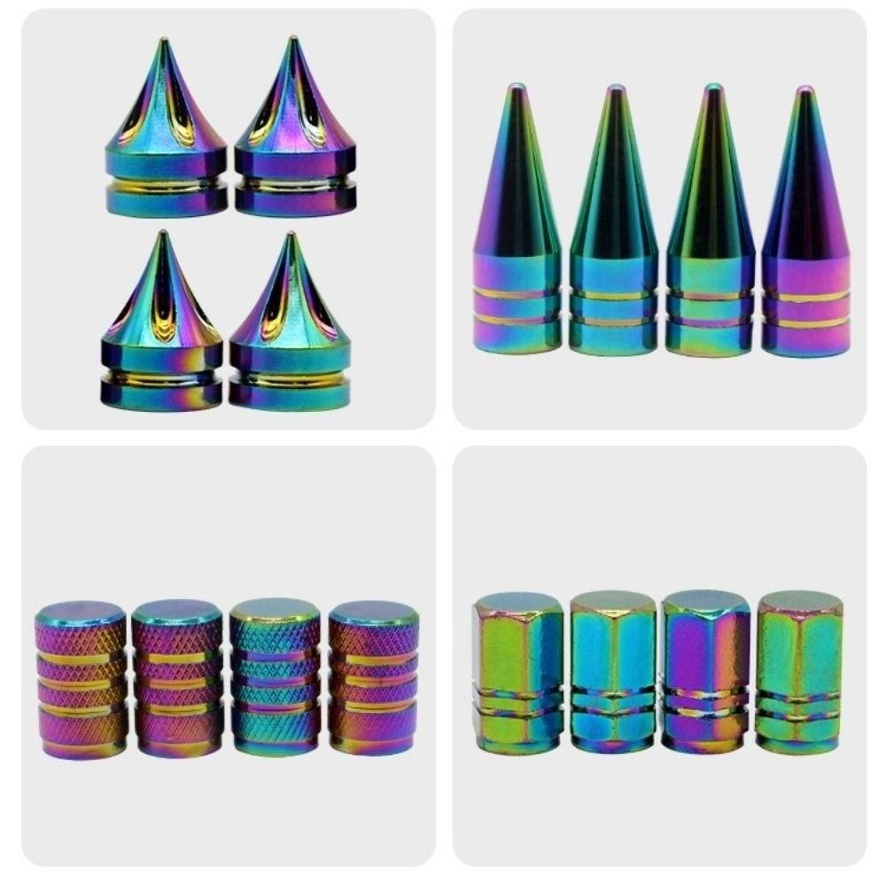 4pcs Aluminum Colorful Car Tire Valve Cap  for Car SUV Truck