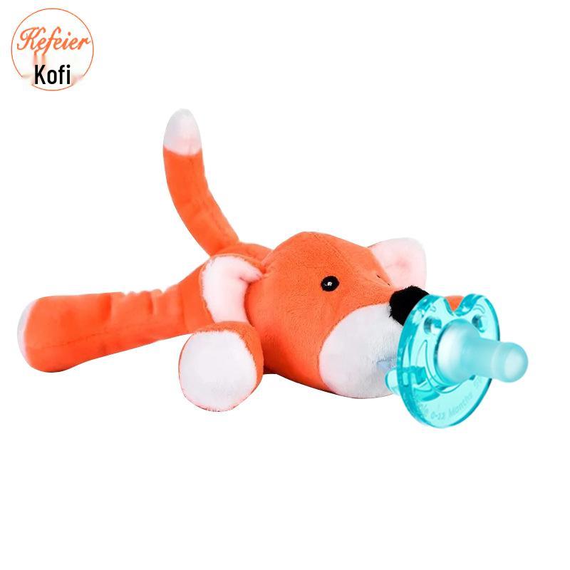 Baby Doll Plush Animal Silicone Pacifier Toy