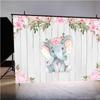 Happy Birthday Elephant Baby Photo Backdrop Children’s Photography Background Prop