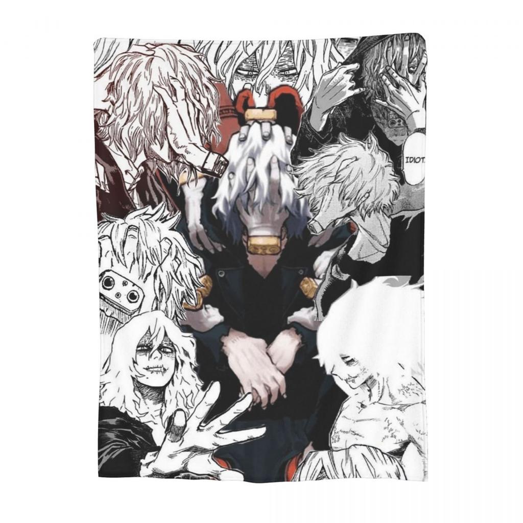 Shigaraki Collage Blankets Soft Warm Flannel Throw Blanket Cover for Bed Living Room Picnic Travel Home Sofa