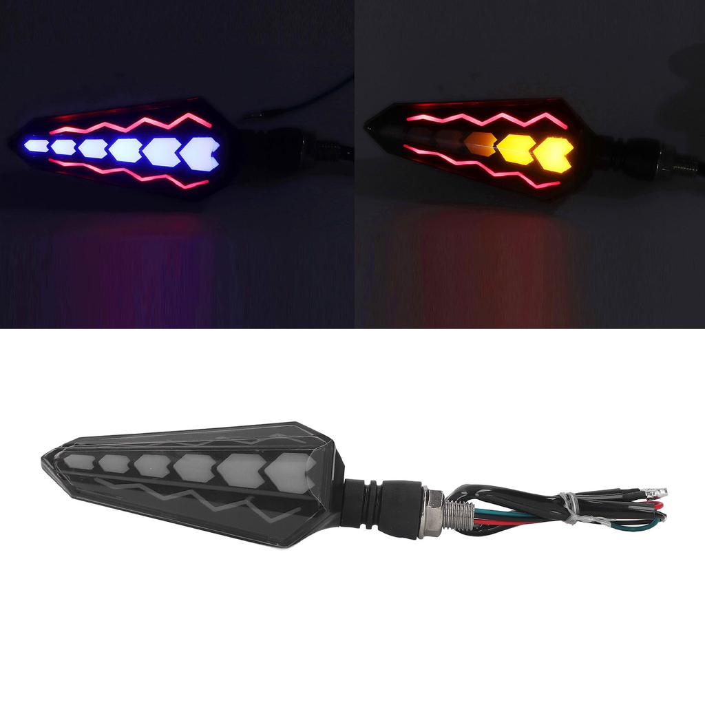 1 Paar DC12V Motorrad 2-Wege Blinker Universal IPX6 Wasserdicht LED Kontrollleuchte für
