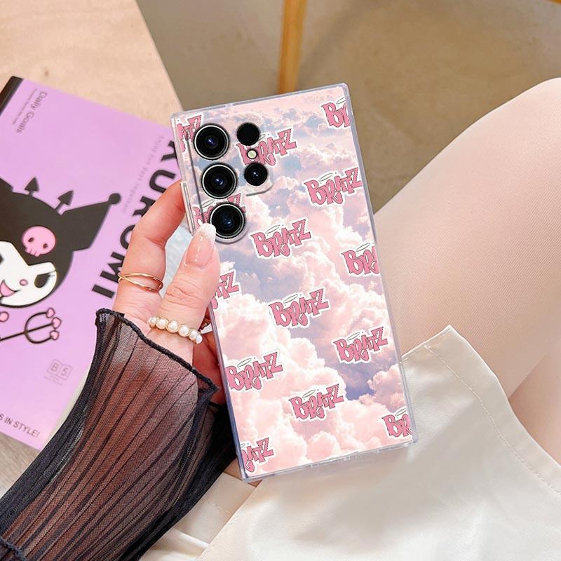 Cartoon Fashion Doll Bratzs Transparent Case For Samsung Galaxy S26 S25 Ultra S24 S22 S26 Plus S20 S23 S21 S25 FE 5G Clear Cover