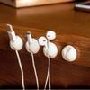1-3-6pcs Cable Clips Organizer for Phone Charging Cable, Cable Holder for Computer, USB Cable, Mouse, Headphone Cable - White