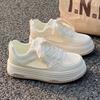 Mesh Breathable White Shoes for Women 2025 New Popular Summer Thin and Thick Soled Board Shoes