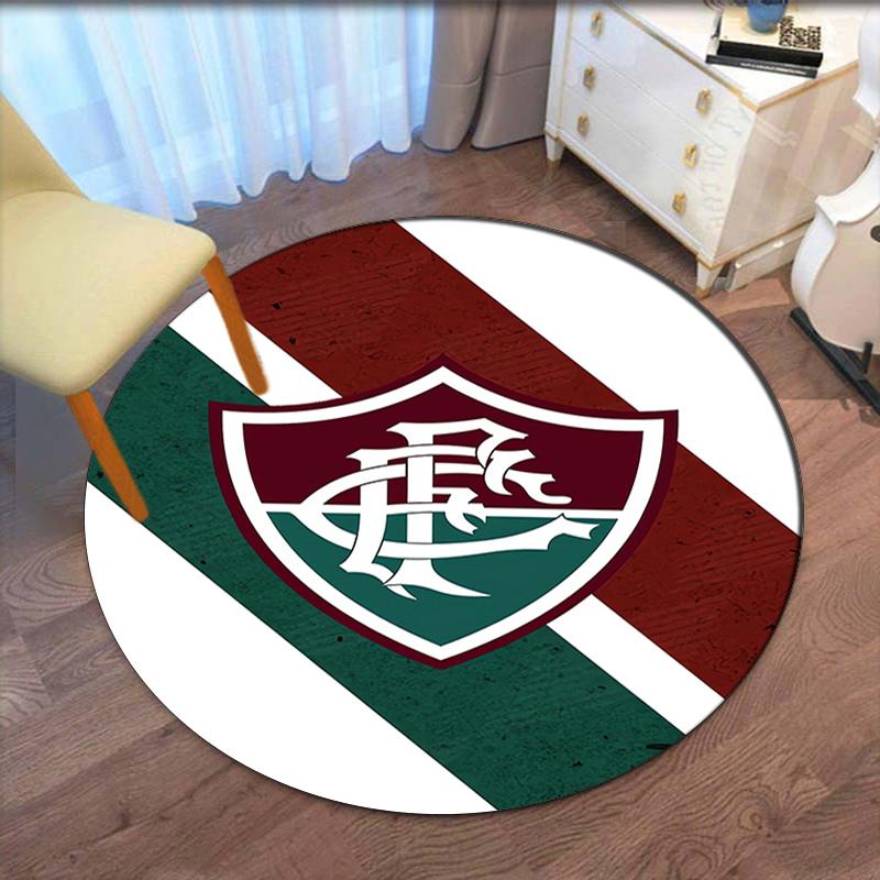 Fluminense FC Printed Round Rug Carpet Chair Rug Area Rug Entryway Doormats,for Office Chair Living Room Bedroom Kitchen Room.