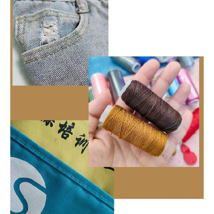 10/16/24 Colors Polyester Sewing Thread Flat Durable Cord for Sewing Crafts