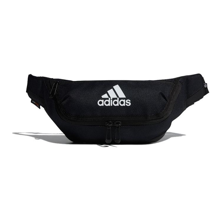 New Adidas Recycled Material Polyester Gym Bag, Fanny Pack Regular Unisex Black H64743
