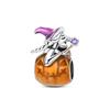 Halloween Copper Skull Charm Luminous Pumpkin Ghost Clown Bead Pendant Ring Necklace Bracelet Diy Jewelry Gift