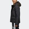 Adidas Neo Spliced Warm Sports Letter Hooded Down Jacket Men Outerwear Black EI4440