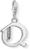 Thomas Sabo Women Silver Pendant - 1597-643-21 Letter Q Charm