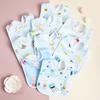 Random 4/6/8/10PCS Baby Bibs Cotton Waterproof Bib Children Feeding Clothes Protection Kids Toddler Scarf for Newborns Boys Girl