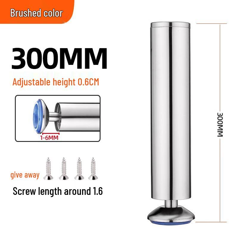Adjustable Stainless Steel Furniture Legs for Sofas, Cabinets, TV Stands, Tables, Desks, and Beds