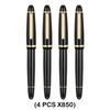 1/5 PCS JINHAO X850 Fountain Pen Black Barrel Gold Clip EF/F/M Iraurita Nib for Writing Office School Supplies Stationery