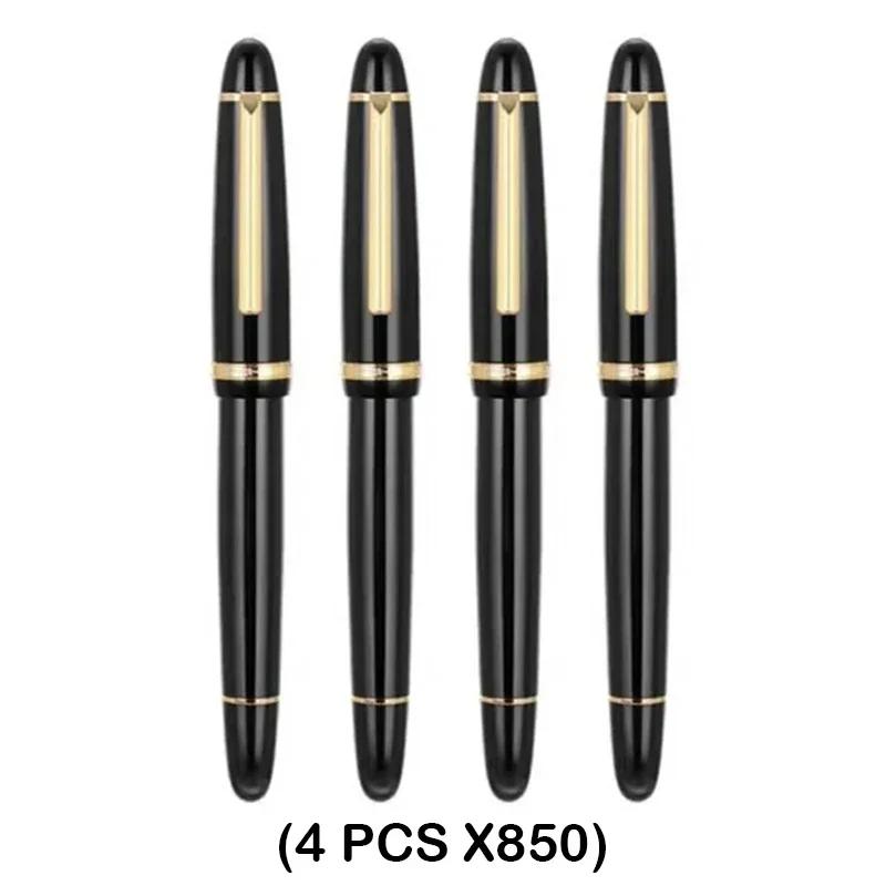 1/5 PCS JINHAO X850 Fountain Pen Black Barrel Gold Clip EF/F/M Iraurita Nib for Writing Office School Supplies Stationery