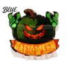 Half-tied Hair Clip Back Head Claw Reinforced Shark with Elastic Base Halloween Skull Transparent Acrylic Claw Pumpkin Bat Patterns for Bun