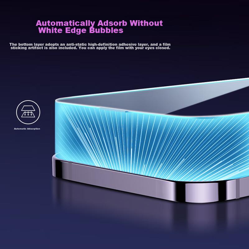 ESR IPhone 14 Pro Tempered Glass Screen Protector, Apple 14 Pro Phone Film, High-Definition Full Coverage Borderless, Shatterproof Front