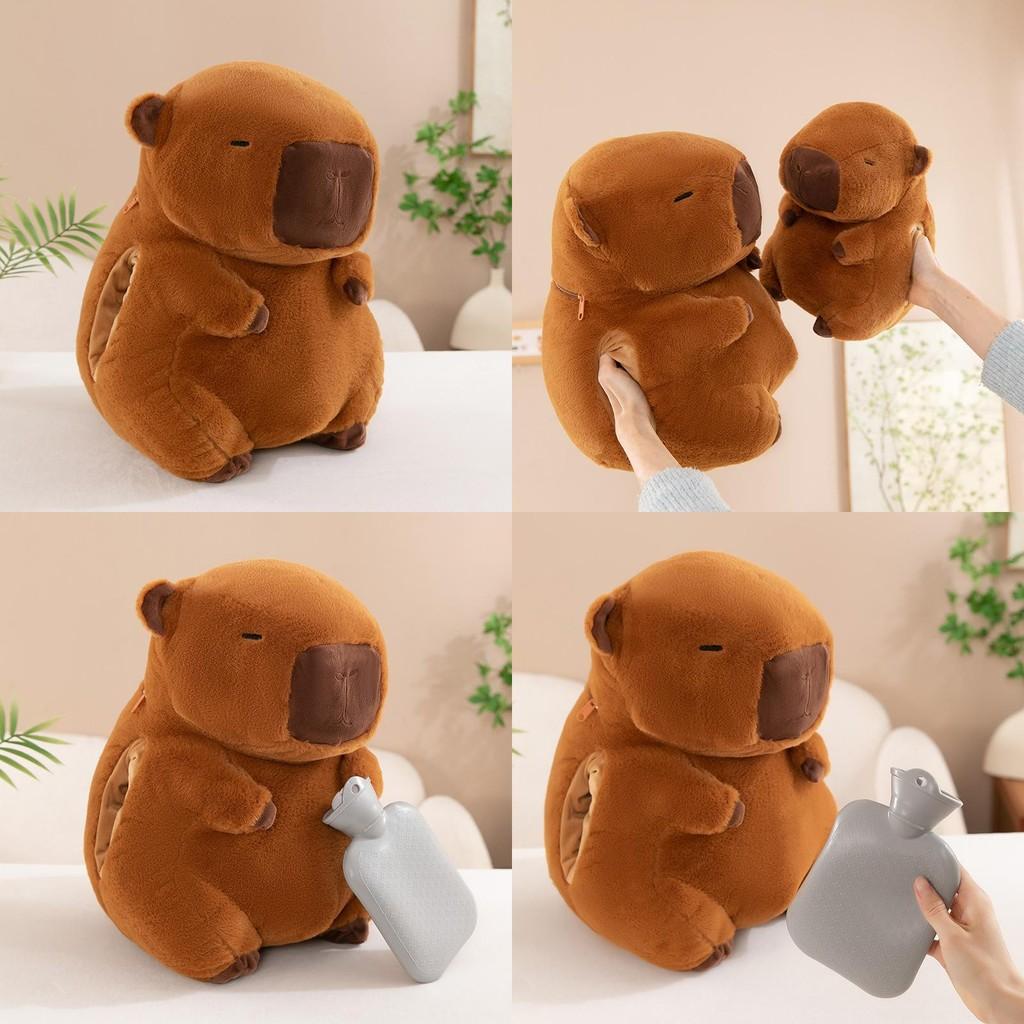 Hand Warmer Capybara Plush Toy Stuffed Animal Doll Cute Decoration Kids Gift