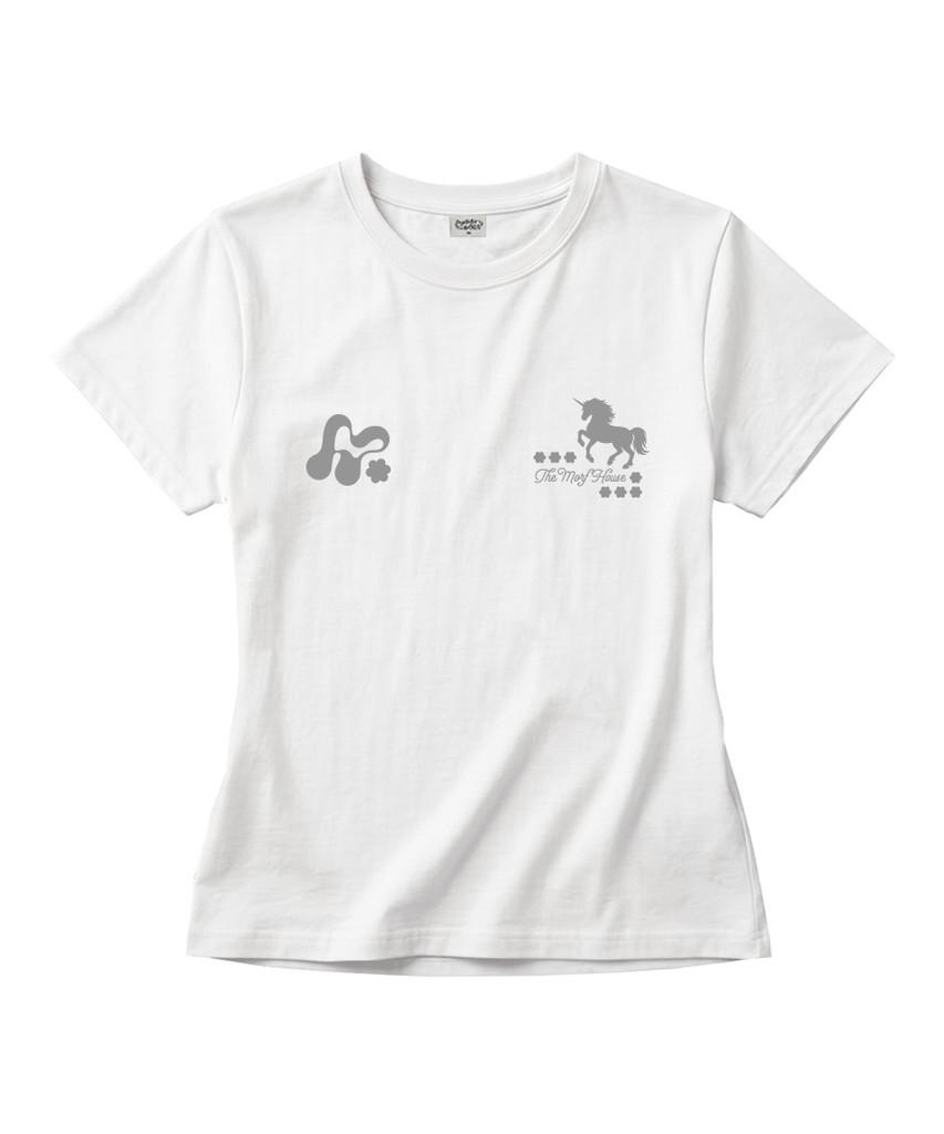 Deomopeuhauseu Morf Symbol Unicorn Slim Fit Short Sleeve T-Shirt Ivory