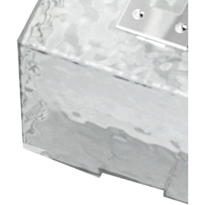 Tissue Box, Wall Mounted Tissue Box Cover Clear Plastic Napkin Holder Rectangular Facial Tissue Dispenser for Bathroom(Silver)