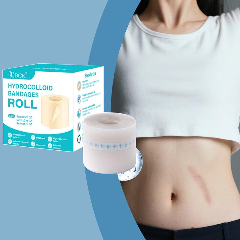 1 Rolle Hydrokolloid-Pflasterverbände für effektive Wundversorgung Extra dünn Weich Wasserdicht Selbstklebend Narbenabdeckungstape