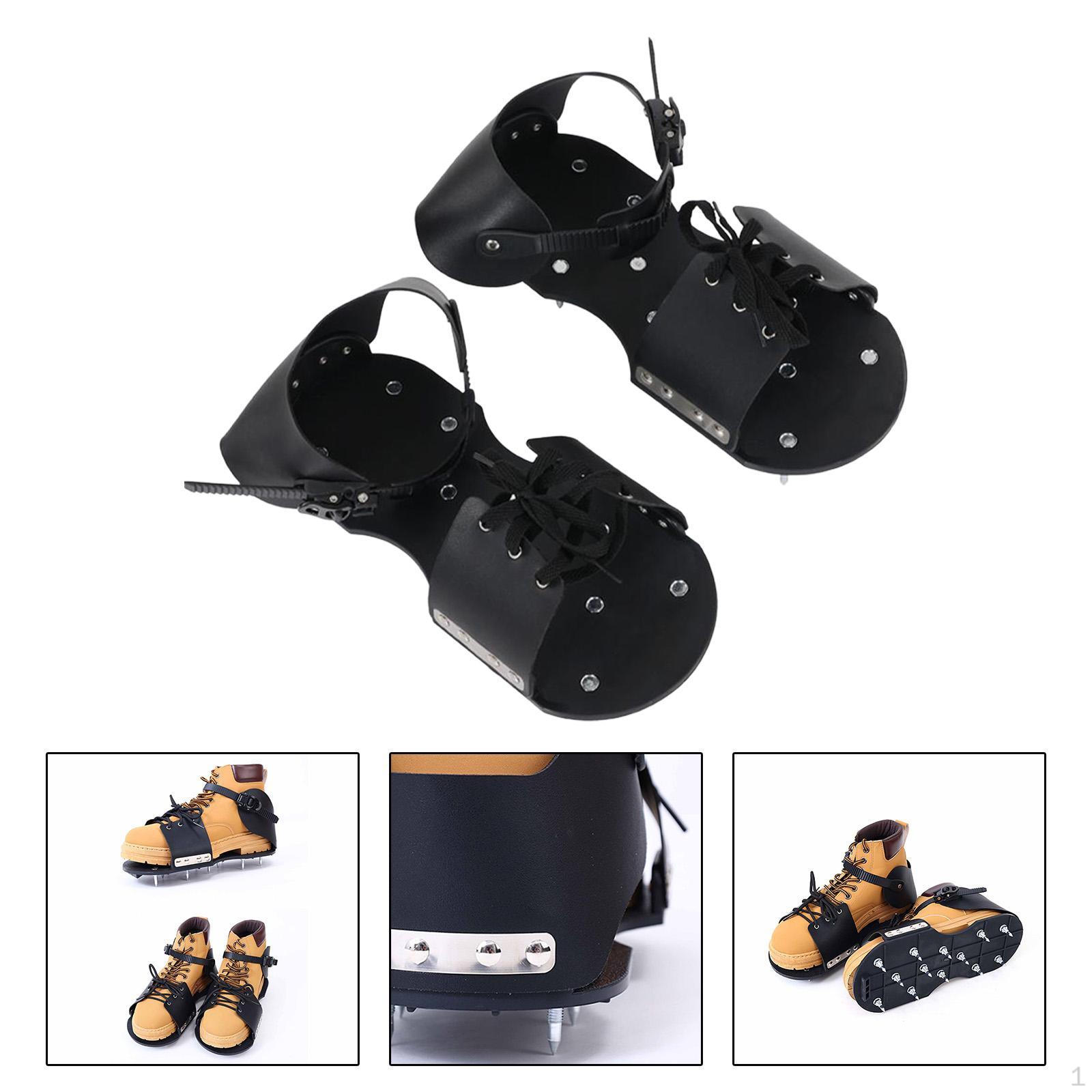 

2 шт. Аэрирующие садовые туфли-шипы для патио, размер 38-45, шипованный практичный инструмент для аэрации двора для Nail 5.0cm