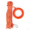 6MM Durchmesser 30M PVC Reflektierende Lebensrettende Seil mit Haken Pull Ringe Lebensrettende Ausrüstung