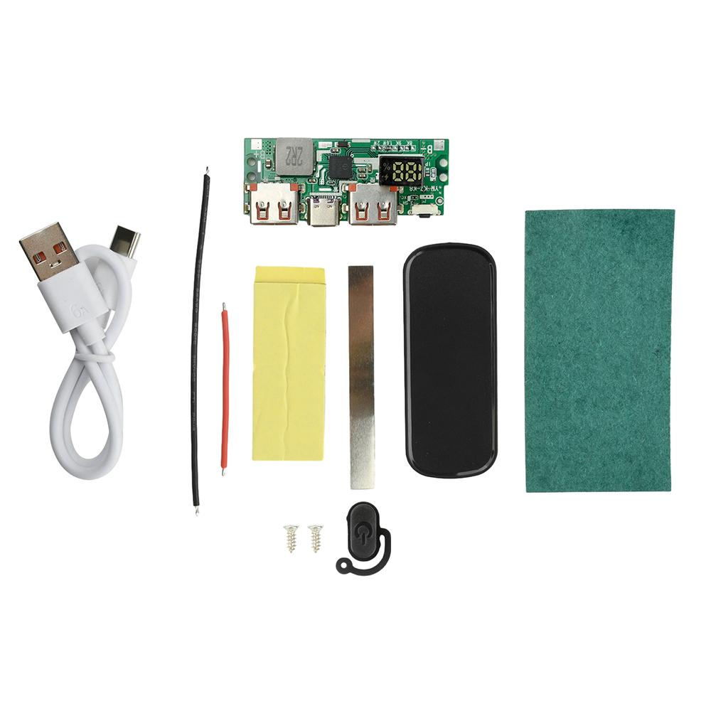 DIY Shell 1260110 Battery Holder Power Bank Case Dual USB Mobile Phone Charger TypeC 20000mAh Battery Storage Box Detachable