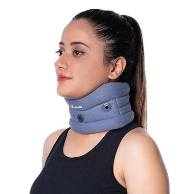 Wonder Care Cotton Soft Cervical Collar Adjustable Collar Neck Support Brace,Neck Support Soft Neck Collar Neck Brace For Neck Pain - Medium