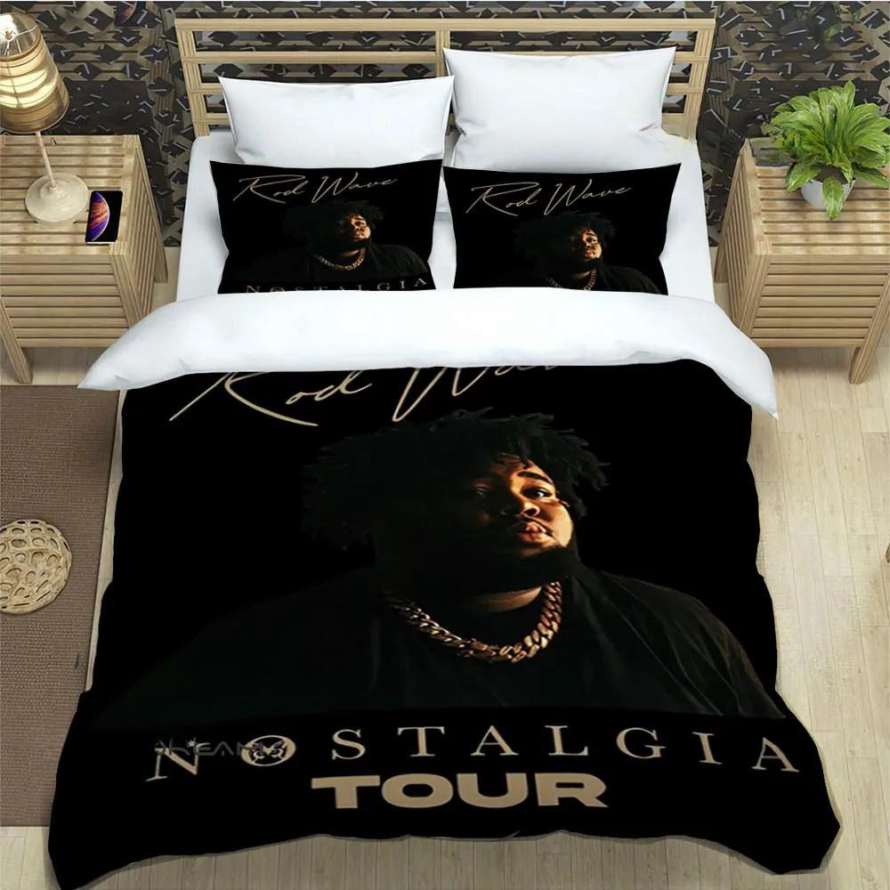 Popular Music Rod Wave Print Bedding Sets exquisite bed supplies set duvet cover comforter set bedding set luxury birthday gift