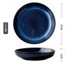 Japanese Ceramic Deep Plate, Round dish, Soup plate, Family Salad Fruit Plate Procelain Large plate