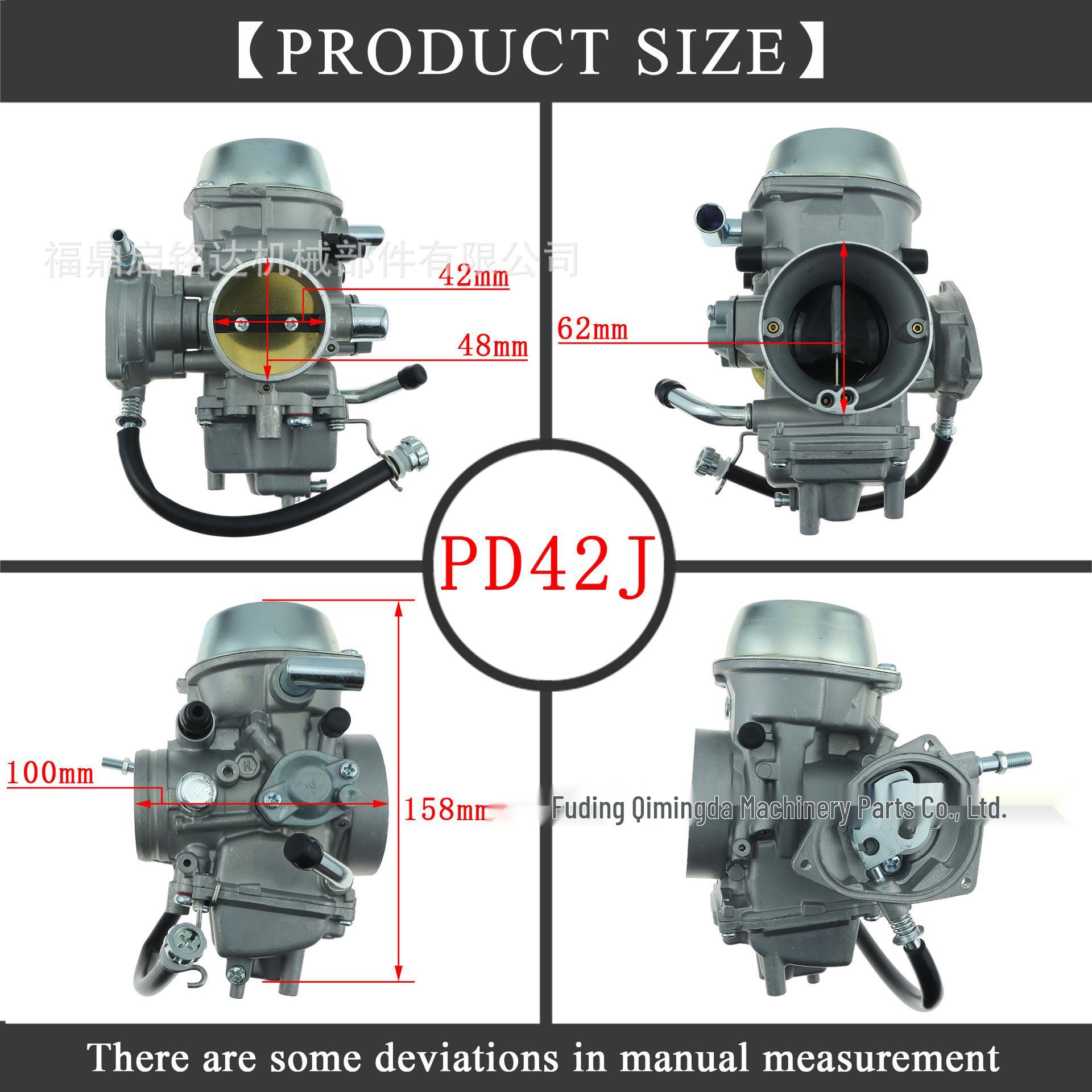 

Carburetor for Grizzly 600/660, YFM 600, Raptor 660 ATV/UTV/Motorcycle (PD42J)