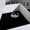 Super Sweet Apple Strawberry Fruit Enamel Open Ring Niche Design Cute Sweet‑Cool Adjustable Stack‑Wear Index‑Finger Trend Jewelry