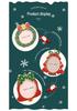 Metal Christmas Wreath Photo Frame Alloy Pendant Tree Decoration