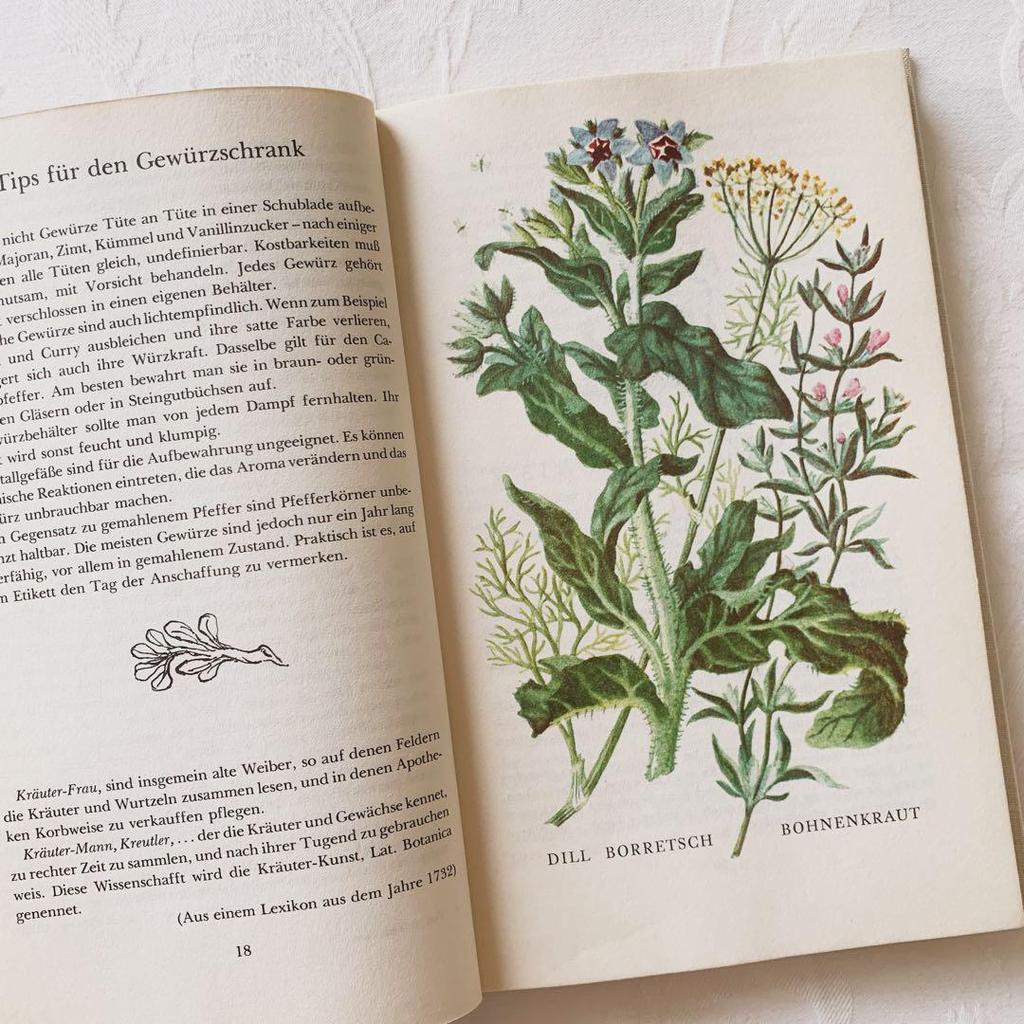 [USED] I'm drawn to the rustic feel of these vintage books on spices and herbs, foreign books, and old botanical books.