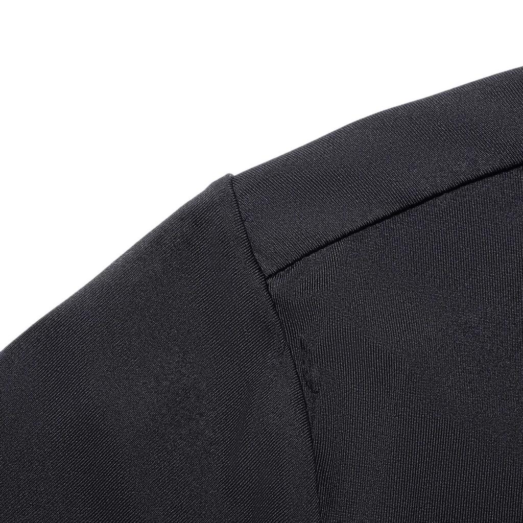 Li-Ning Fitness Series Letter Print Sun Protection Quick-Drying Round Neck Short-Sleeved T-Shirt Men Tops Black ATST505-1