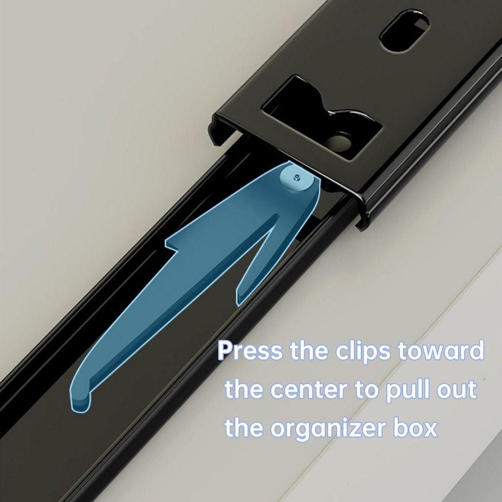 Heavy Duty Drawer Type Storage Tray Pull-out Spice Box Storage Rack Cabinets Organizer  Under Sink