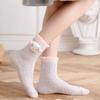 Autumn and Winter New Women's Medium Tube Cartoon Animal Three-dimensional Coral Fleece Socks Doll Women's Socks Floor Socks Home Sleep Socks Women