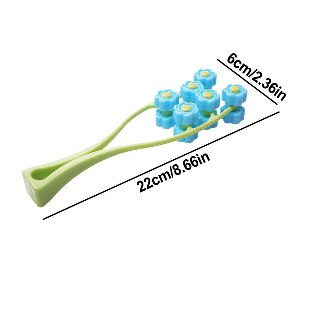 

Facial Massager Tool Y-Shaped Handheld Face Massager 3D Flower Roller Manual Relaxation Equipment For Women And Girls синий