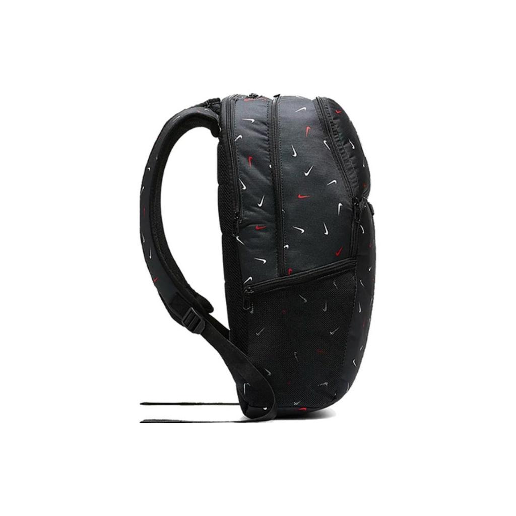 Nike Colorful Logo Polyester Backpack Unisex Backpacks Black BA6039-010