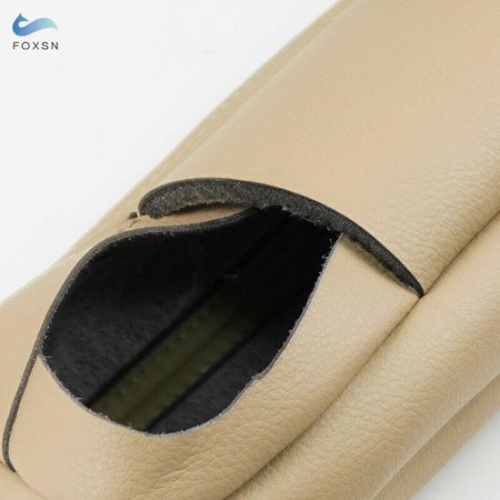 2x Beige Side Seat Armrest Handle Leather Cover For Toyota Previa Estima 06-16