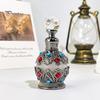 Kompakte Parfümflasche 15ML Vintage Luxus Nachfüllbare Flasche, Ätherisches Öl & Duft Glasspender Dubai Arabischer Stil Leerer Behälter für Reisen