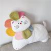 Cute Cat Embroidered Plush Cushion For Sofa Lounge Decor Girls Gift