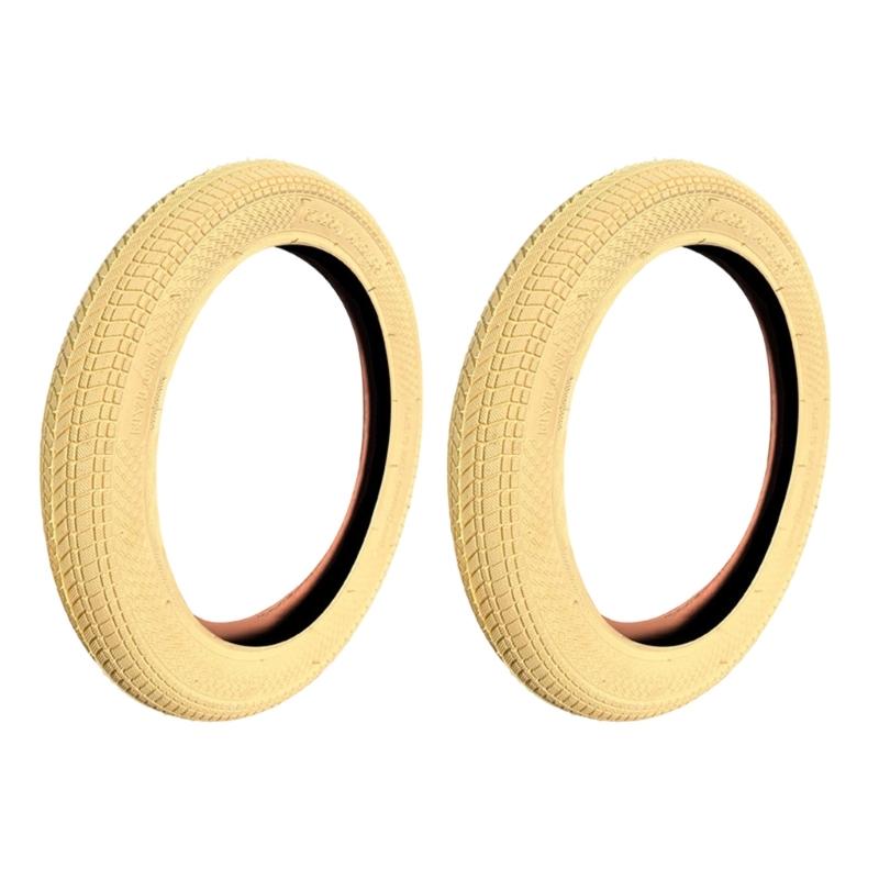 Pair Of Wear Resistance Childrens Bicycles Tires With Advanced Tread Pattern For Maximumly Control Offering Smooth Rides